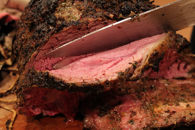 Traditional Garlic and Herb Crusted Prime Rib Roast