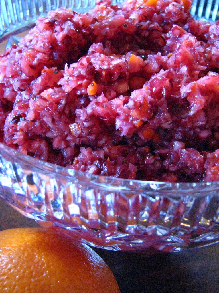 No Cook Cranberry Orange Relish