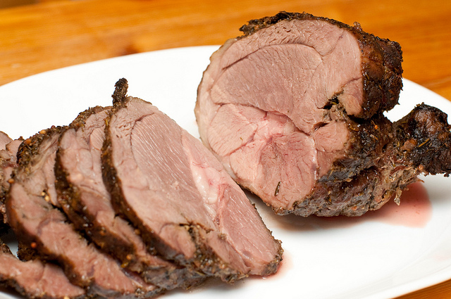 Easy Garlic Roast Leg Of Lamb With Rosemary and Parsley