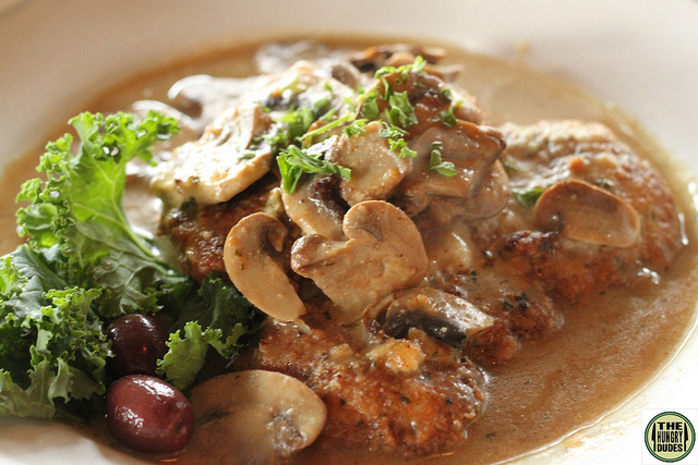 Sauteed Chicken With Mushrooms and Cream
