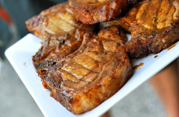 Sweet Mustard BBQ Pork Chops