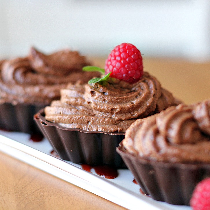 Chocolate Mousse in Chocolate Shell