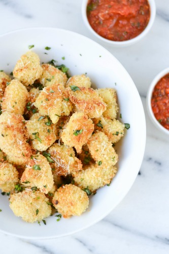 Crispy Italian Cauliflower Poppers Appetizer