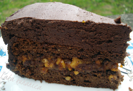 Caramel Peanut Fudge Cake