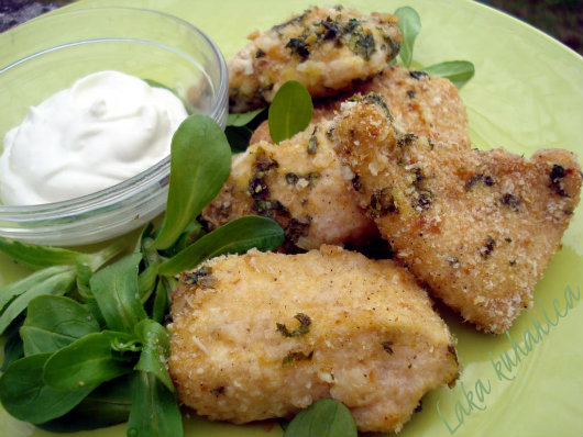Parmesan chicken nuggets