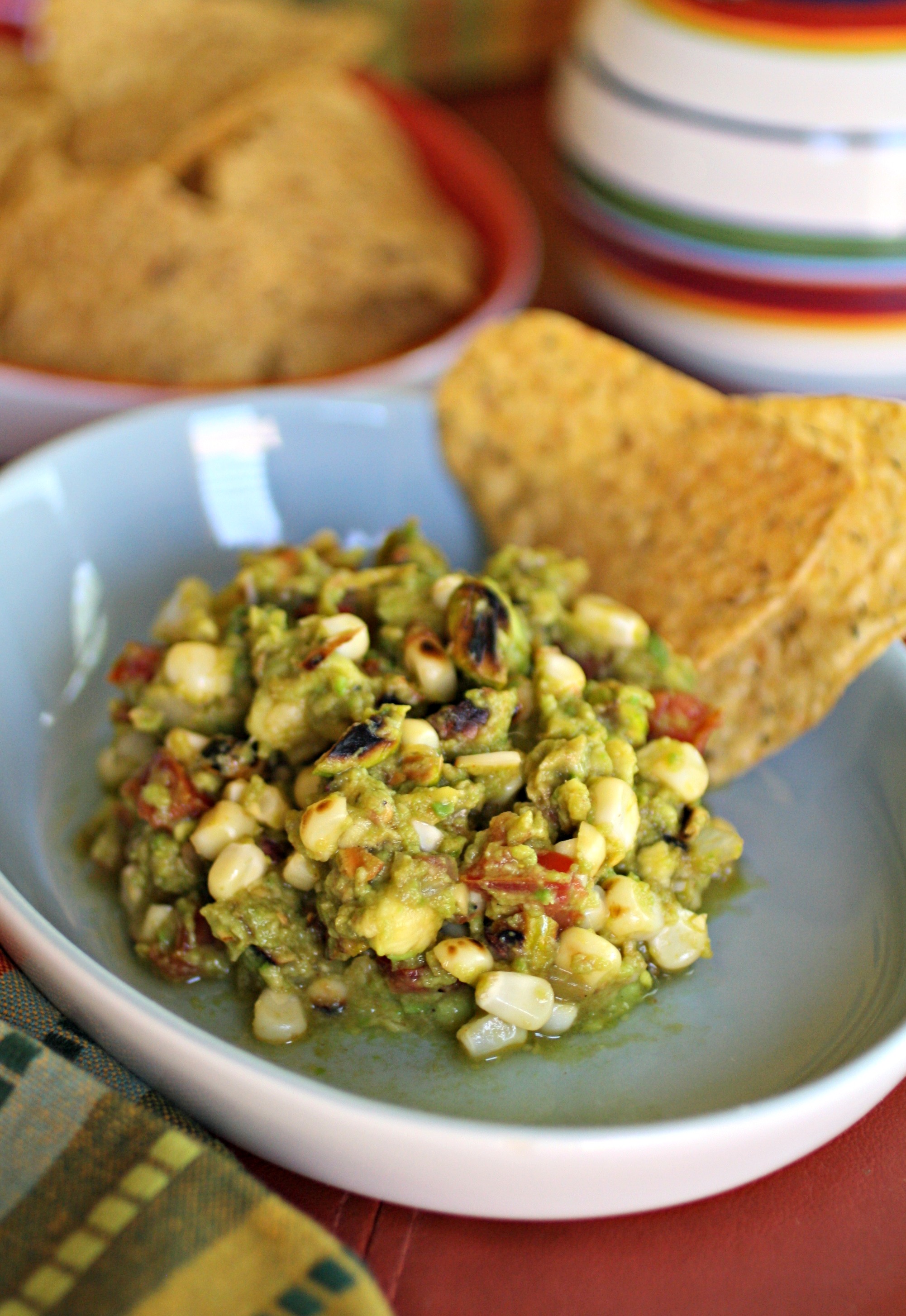 Grilled Guacamole with Pistachios