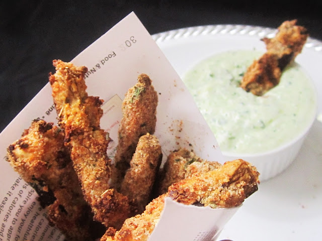 Eggplant Fries with Tzatziki Sauce