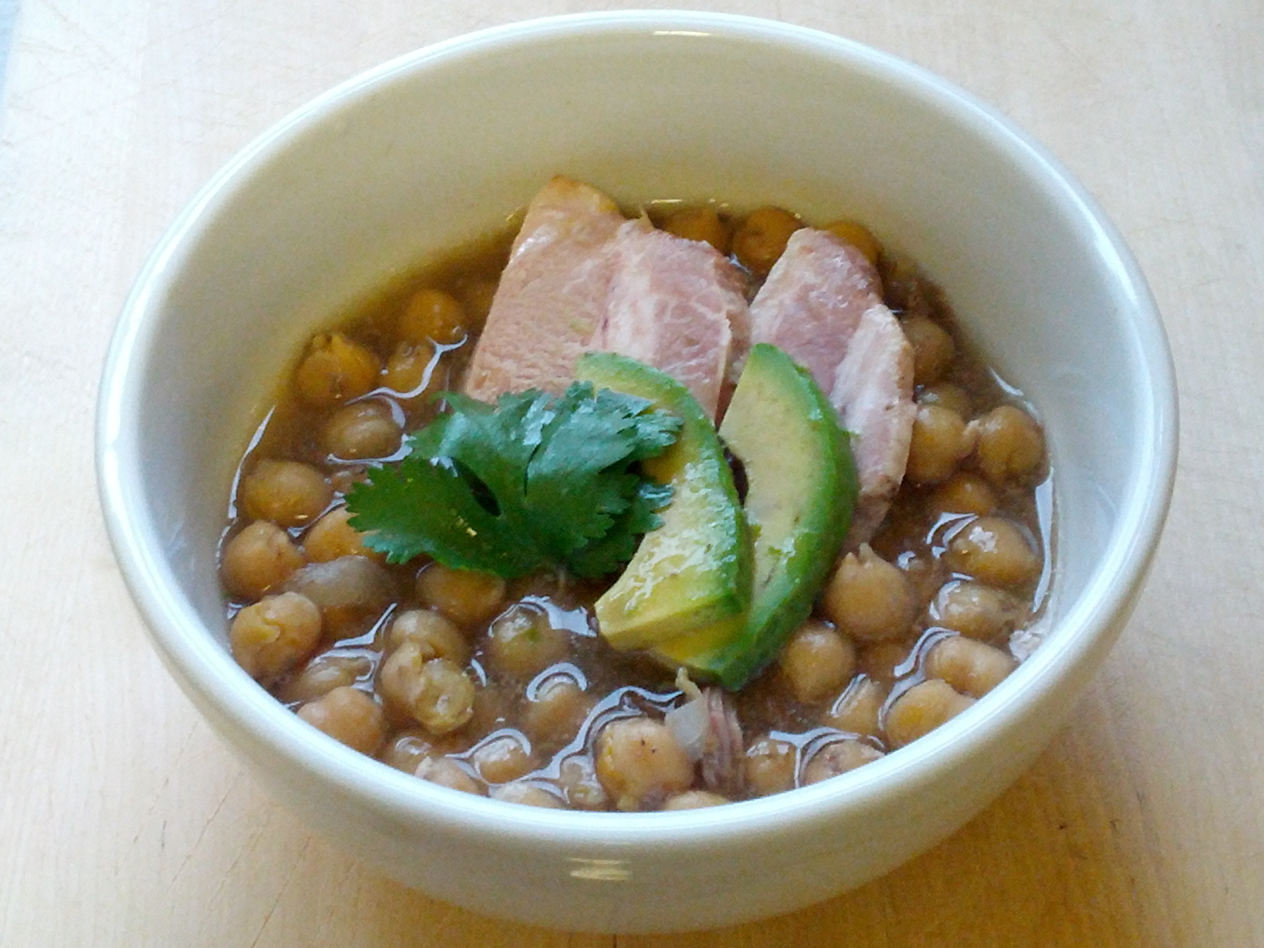 Slow Cooker: Pork and Garbanzo Beans