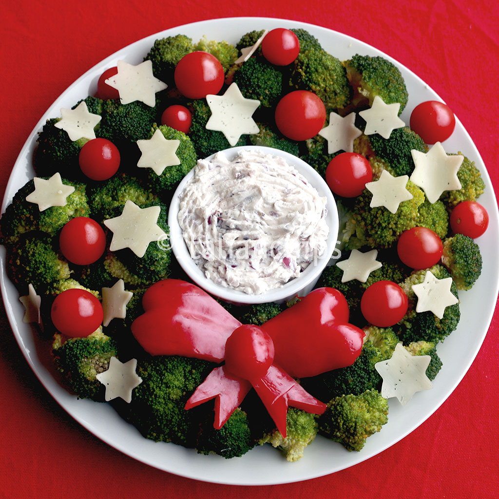 Vegetarian Christmas wreath