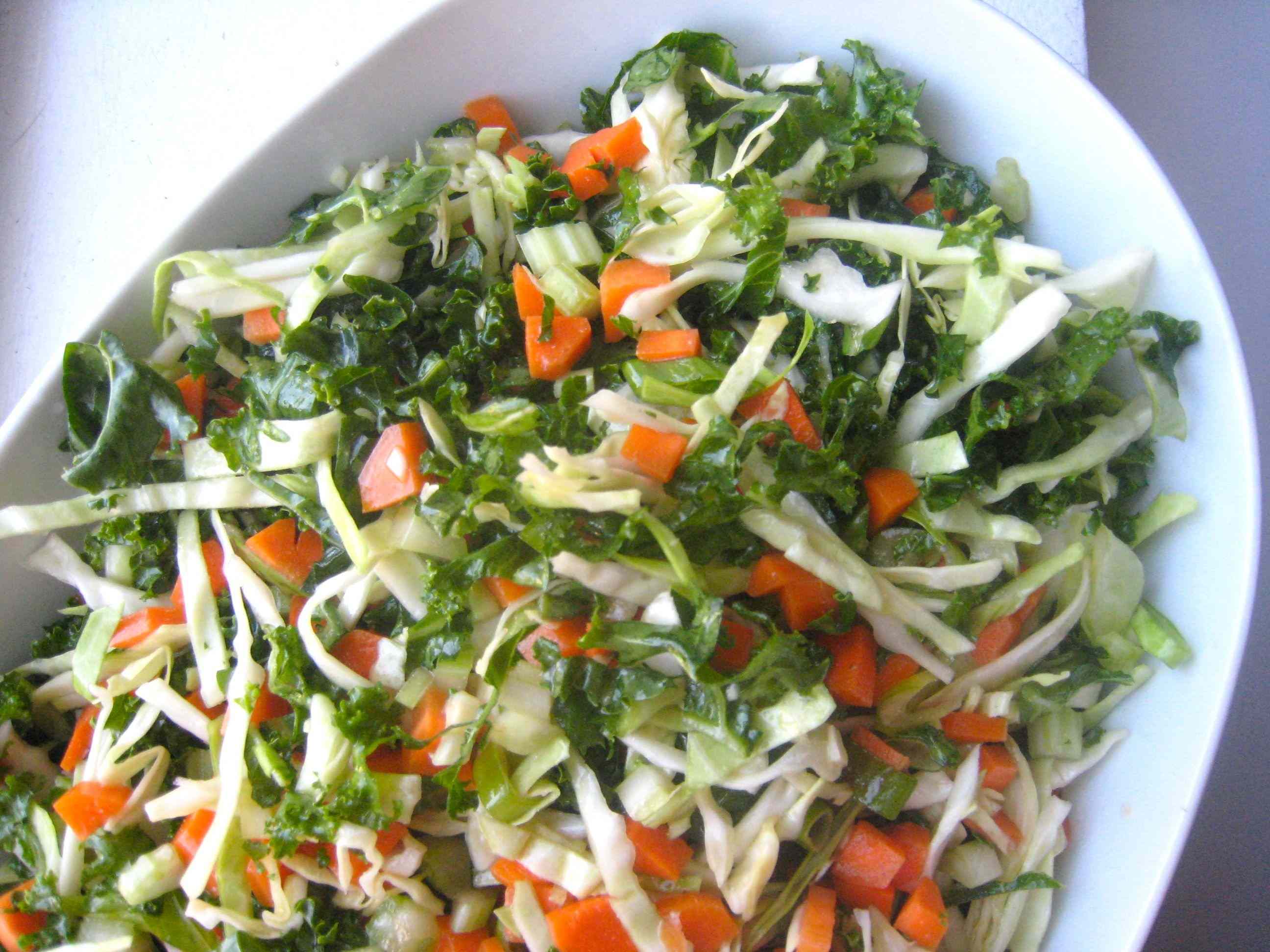 Delightful Kale and Cabbage Slaw