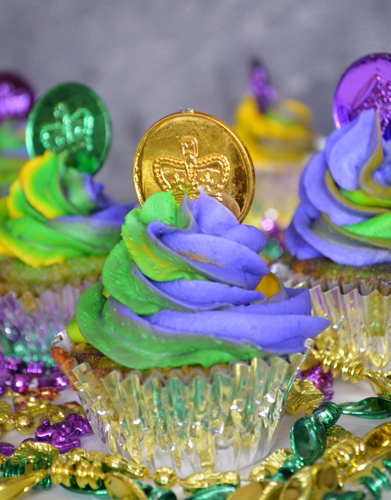 Mardi Gras Cupcakes