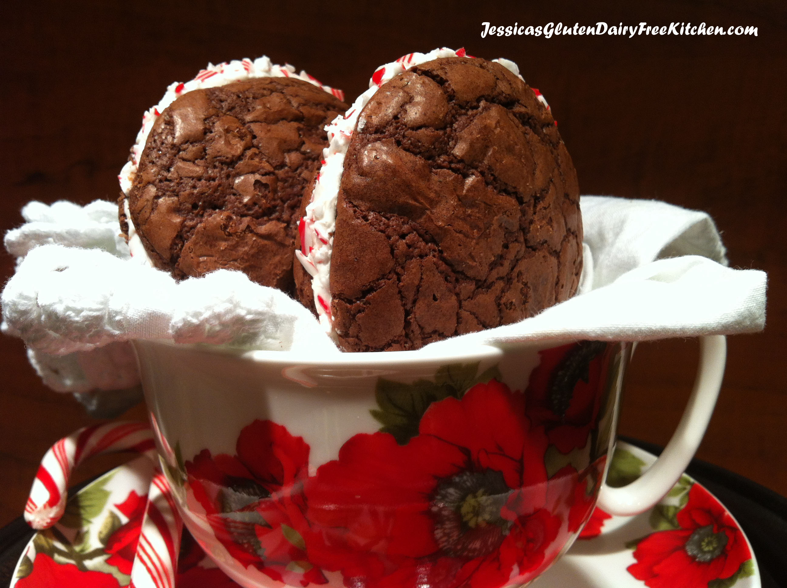 Peppermint Brookie Pies - gluten free, dairy free
