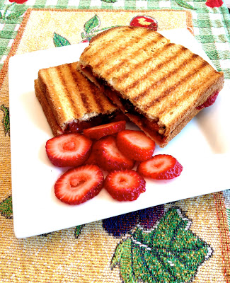 Strawberry and Chocolate Chip Panini