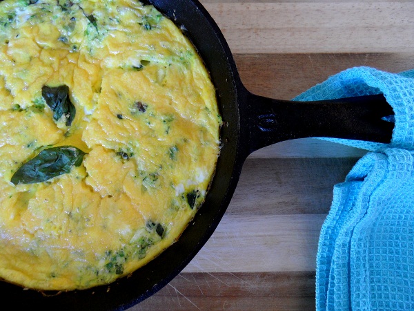 Zucchini & Basil Frittata
